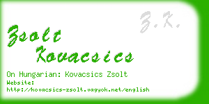 zsolt kovacsics business card